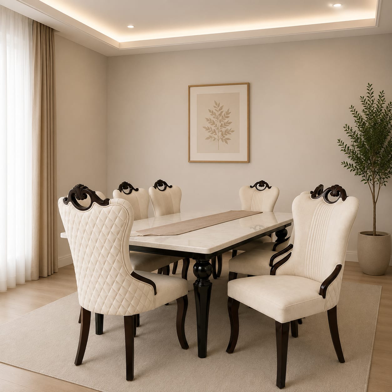 FORLAN TABLE WITH LIBARA CHAIR