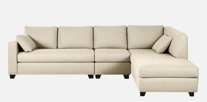 Macfern Fabric RHS Sectional Sofa (3+ Lounger) In Creamy Cashmere Colour