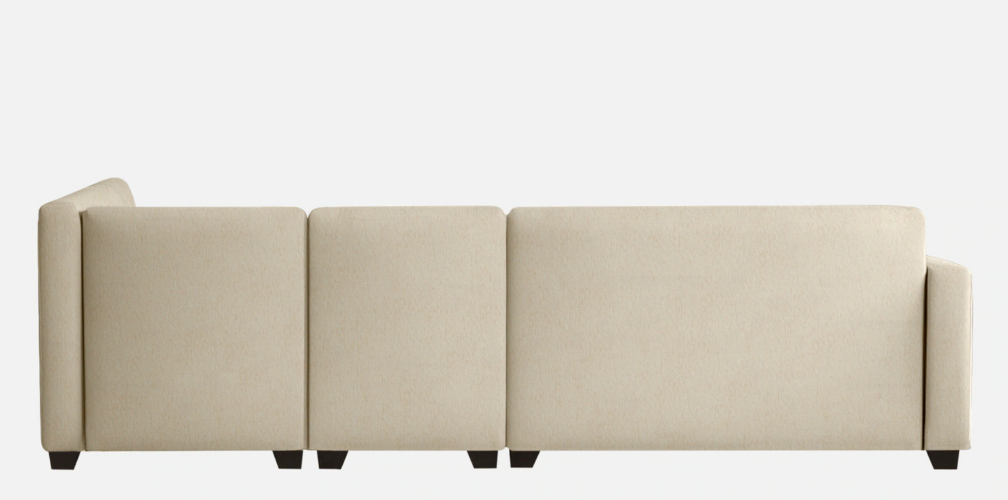 Macfern Fabric RHS Sectional Sofa (3+ Lounger) In Creamy Cashmere Colour