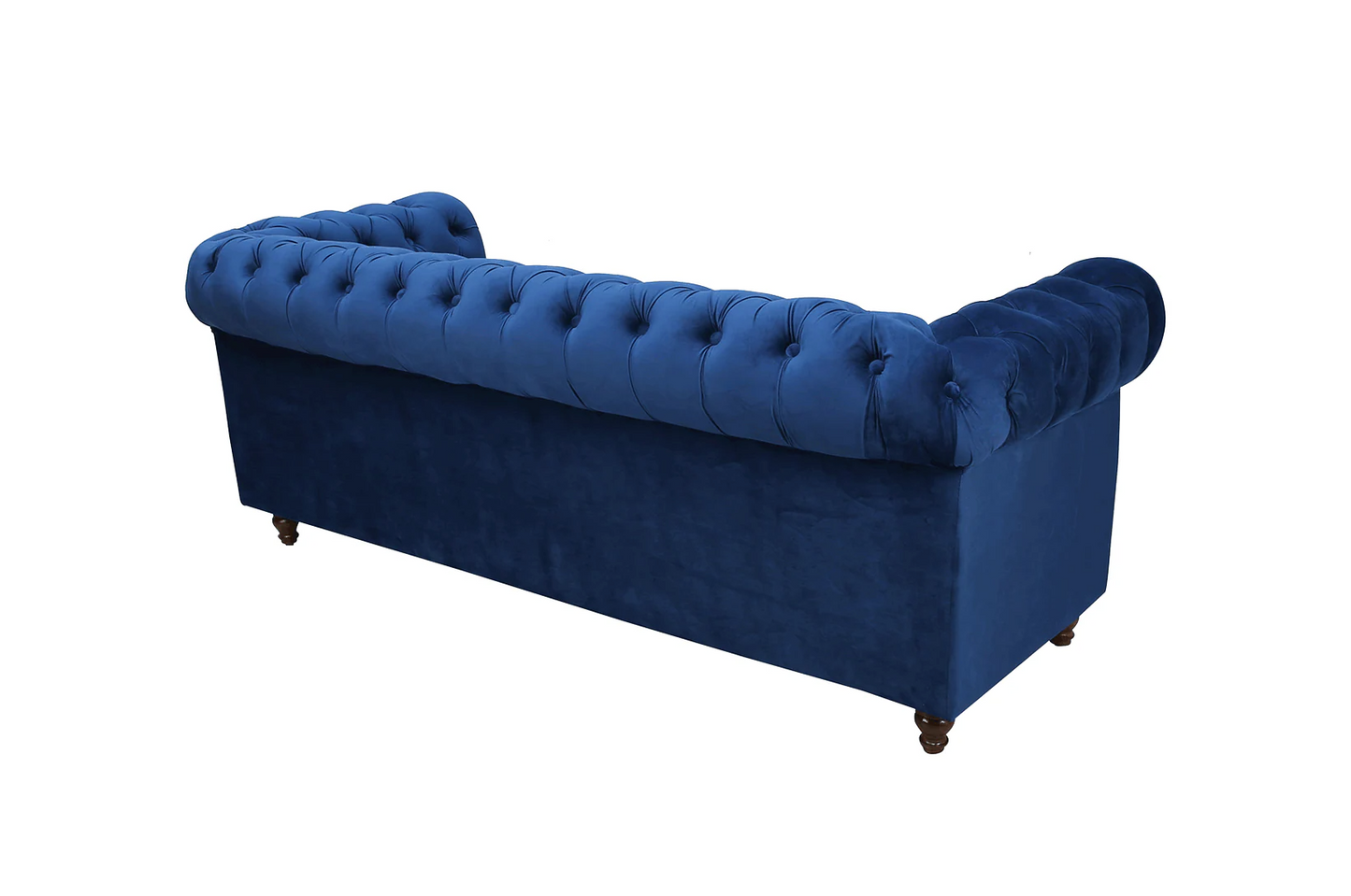 Macfern Cheshire Velvet 3 Seater Sofa In Royal Blue Colour