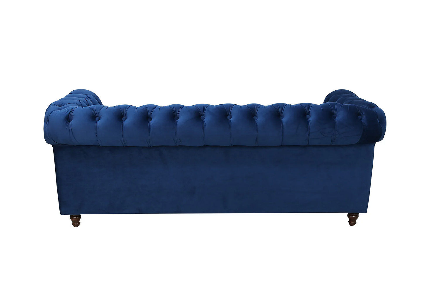 Macfern Cheshire Velvet 3 Seater Sofa In Royal Blue Colour