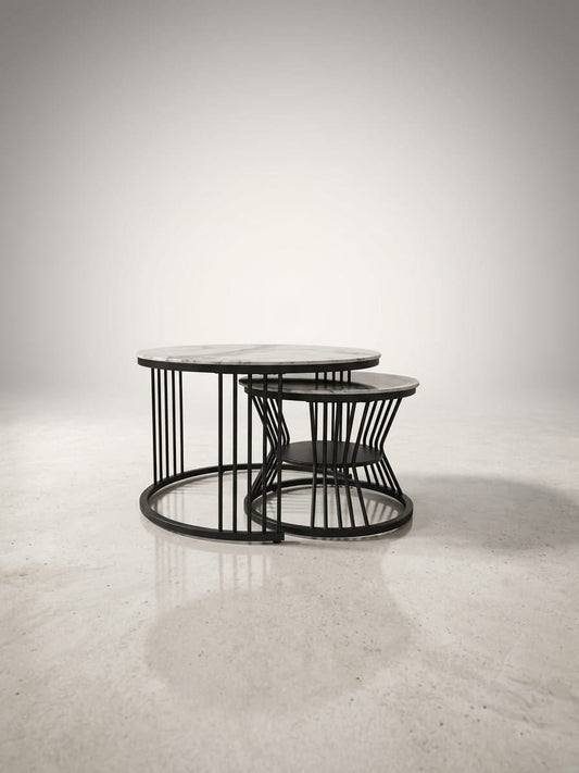 COMBO ROUND COFFEE TABLE SET