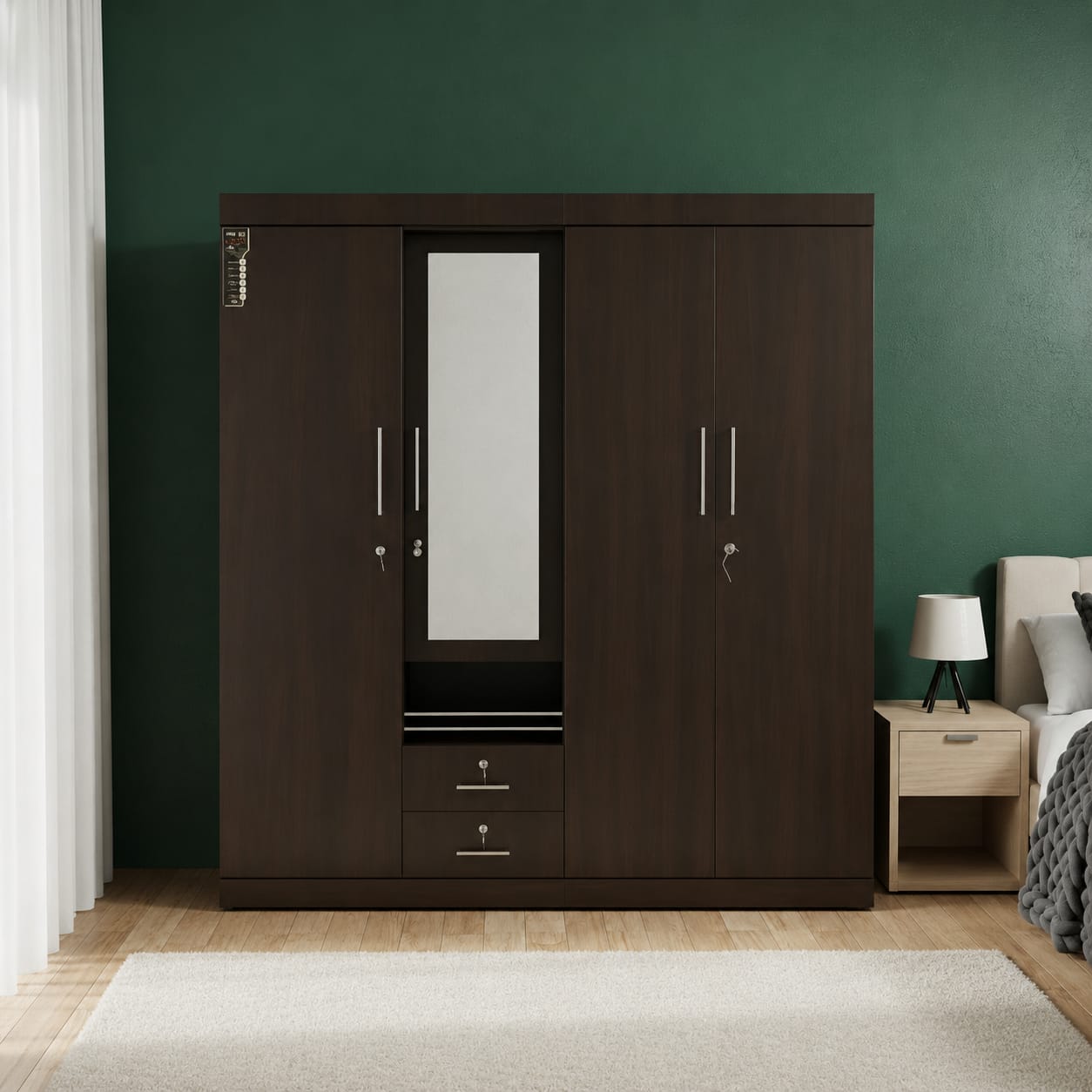 WARDROBE WITH MIRROR 6X6