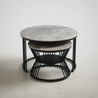 COMBO ROUND COFFEE TABLE SET