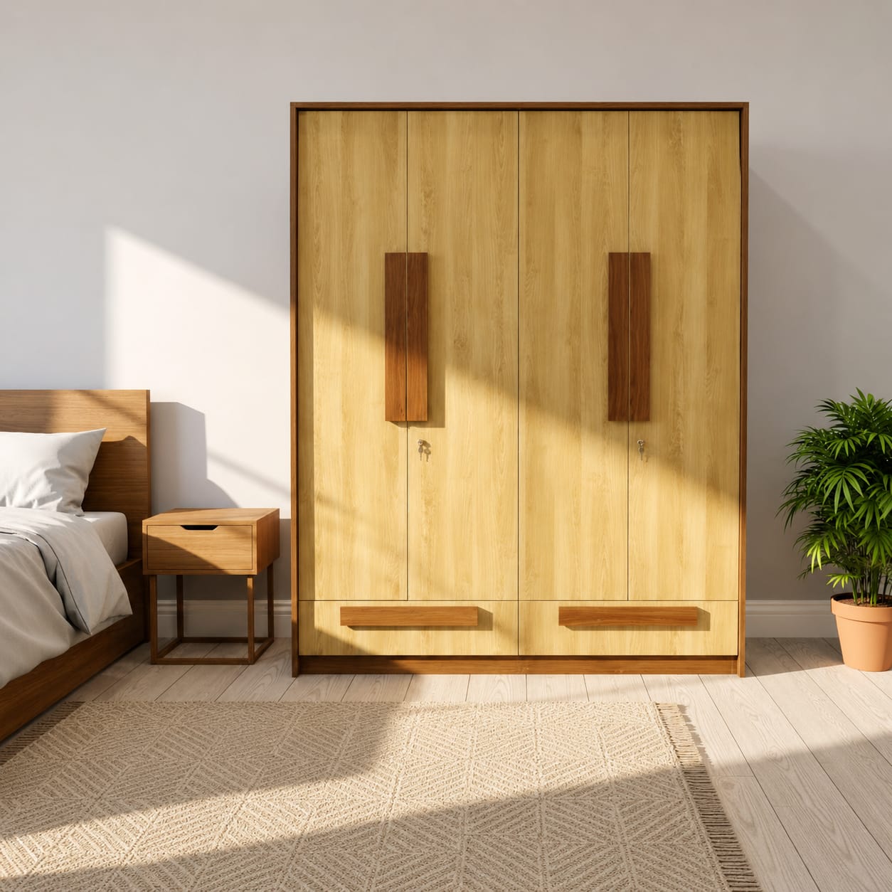 4 DOOR WARDROBE