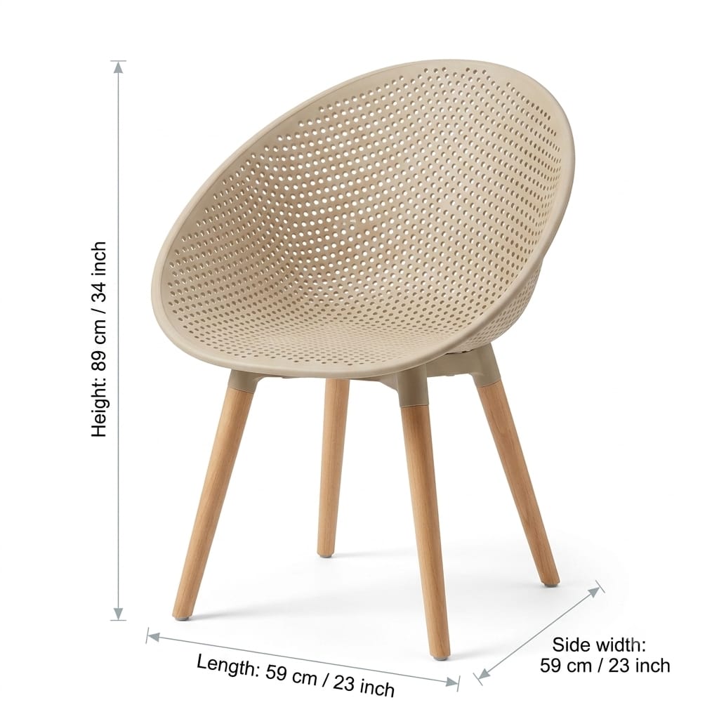 CURVED SITOUT ACCENT CHAIR  (CAMEL-351)