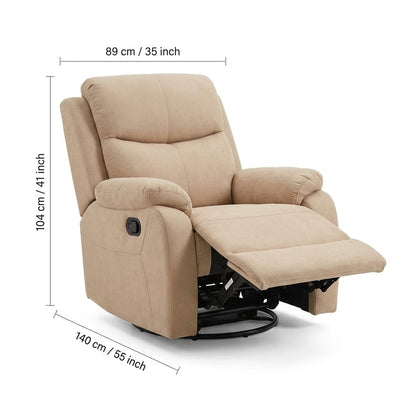 Nordic Nest Fabric Manual Recliner (001-3R)