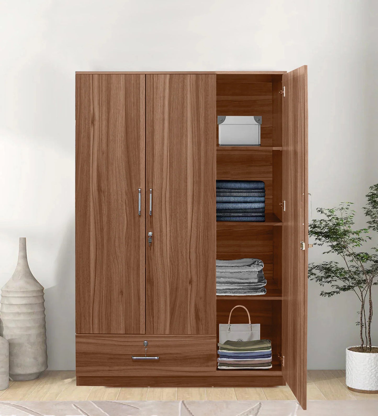 3 door wardrobe